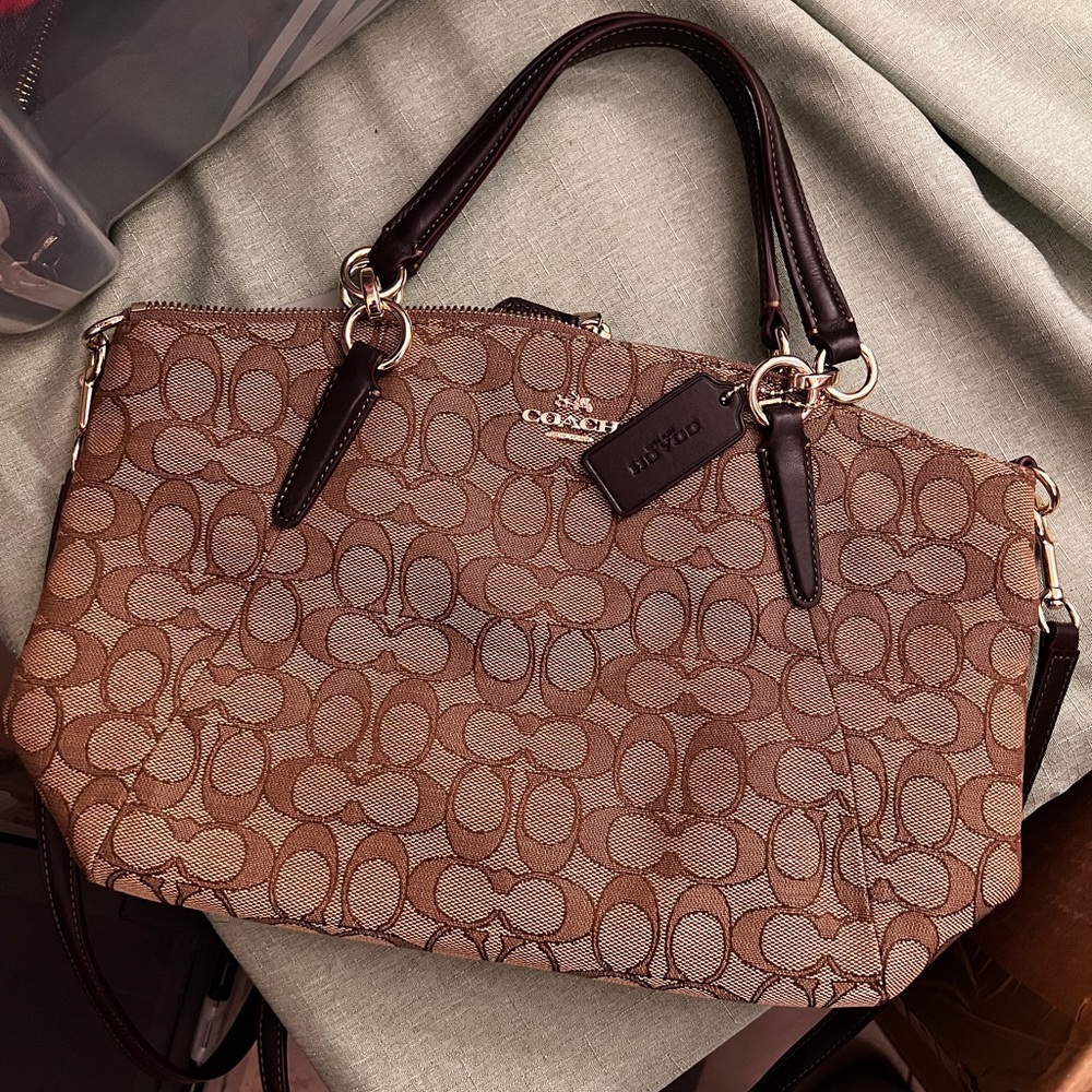 Coach Brown Signature Tote Bag